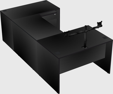 U-shaped desk