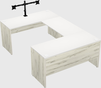 U-shaped desk