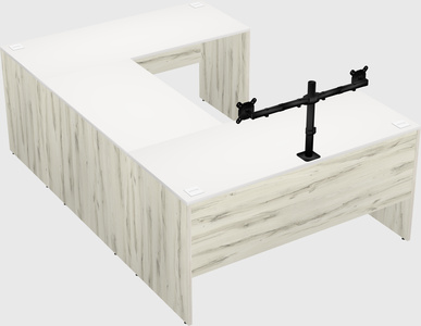 U-shaped desk