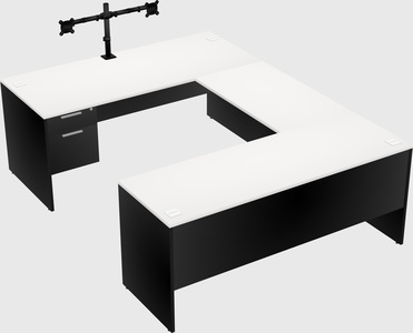 U-shaped desk