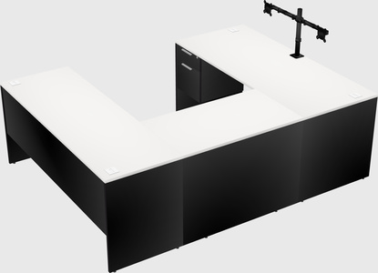 U-shaped desk