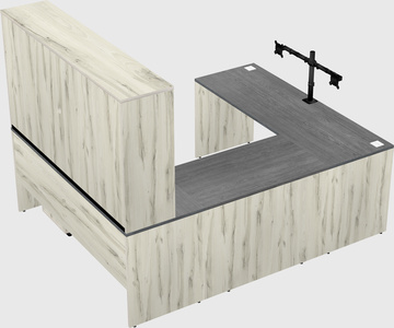 U-shaped desk