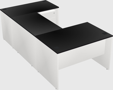 U-shaped desk