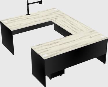 U-shaped desk