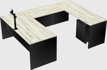 U-shaped desk