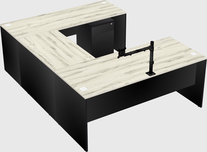 U-shaped desk