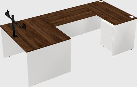 U-shaped desk