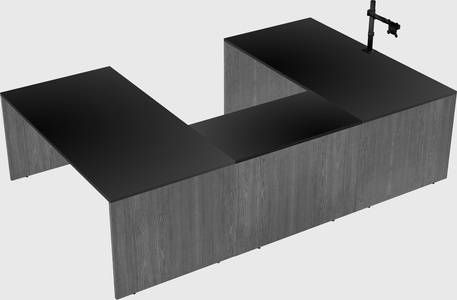 U-shaped desk