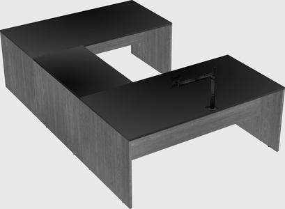 U-shaped desk