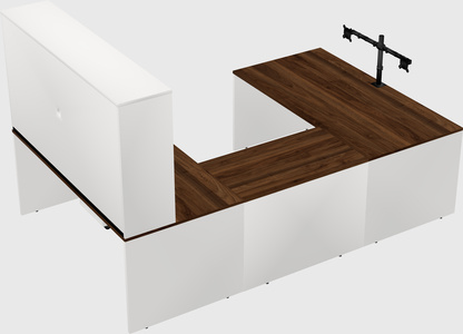 U-shaped desk