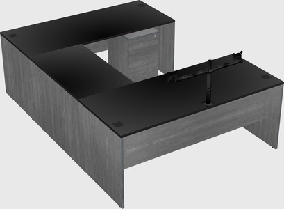 U-shaped desk