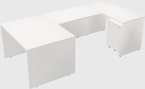 U-shaped desk