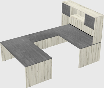 U-shaped desk