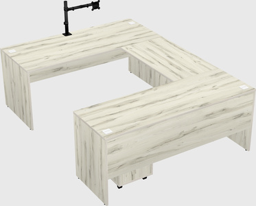 U-shaped desk