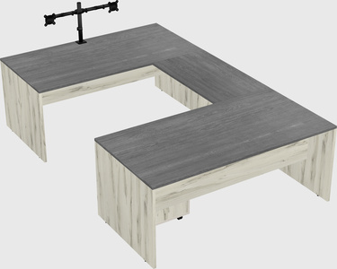 U-shaped desk