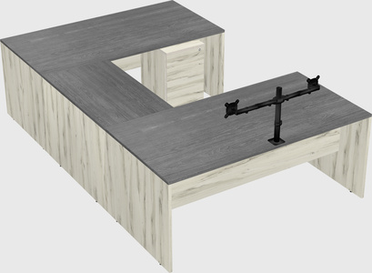 U-shaped desk