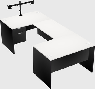 U-shaped desk