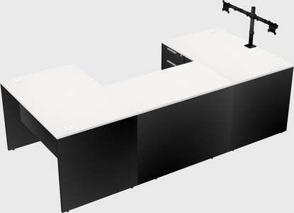 U-shaped desk