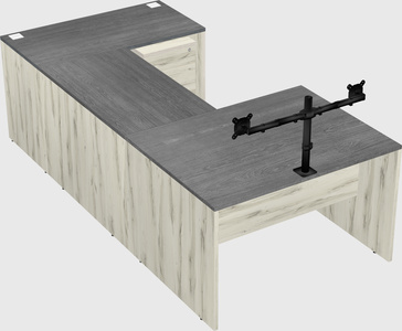 U-shaped desk