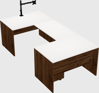 U-shaped desk