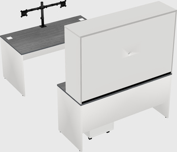 U-shaped desk