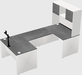 U-shaped desk
