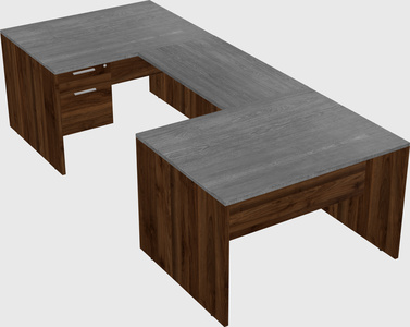 U-shaped desk