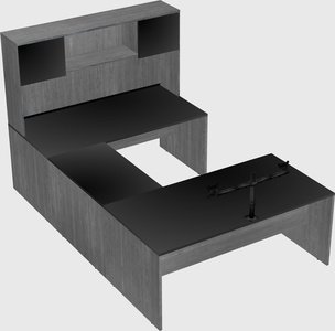 U-shaped desk