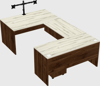 U-shaped desk