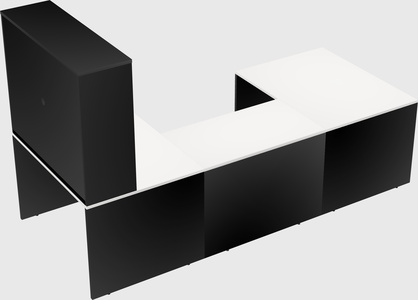 U-shaped desk
