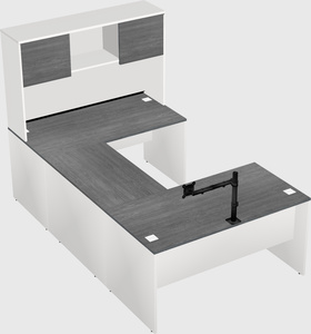 U-shaped desk