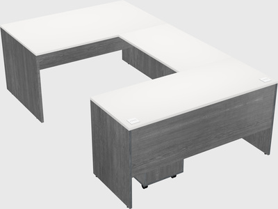 U-shaped desk