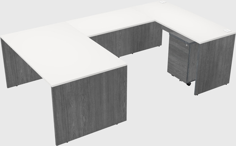 U-shaped desk