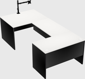 U-shaped desk