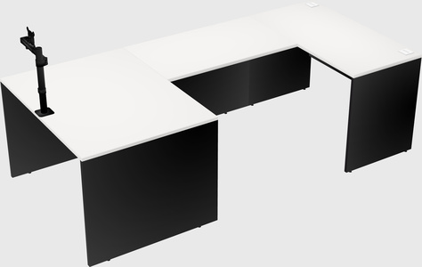 U-shaped desk