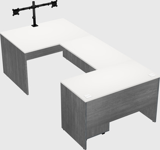 U-shaped desk