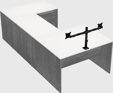 U-shaped desk