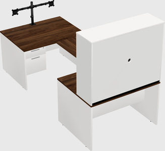 U-shaped desk