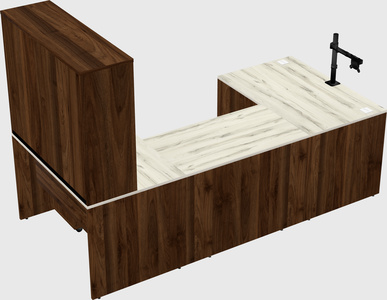 U-shaped desk