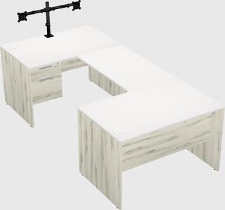 U-shaped desk
