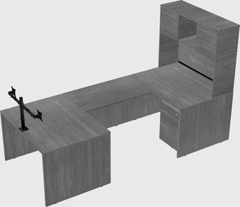 U-shaped desk