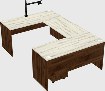 U-shaped desk