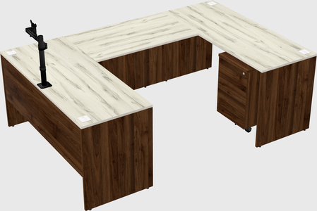 U-shaped desk