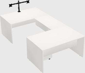 U-shaped desk