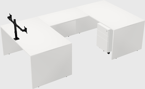 U-shaped desk