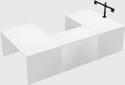 U-shaped desk
