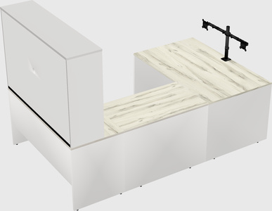 U-shaped desk