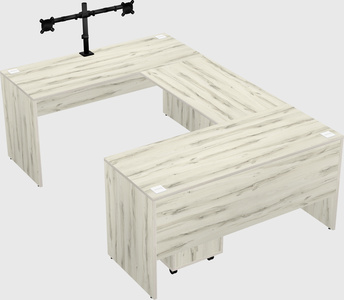 U-shaped desk