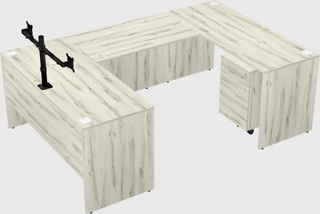 U-shaped desk