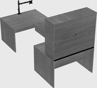 U-shaped desk